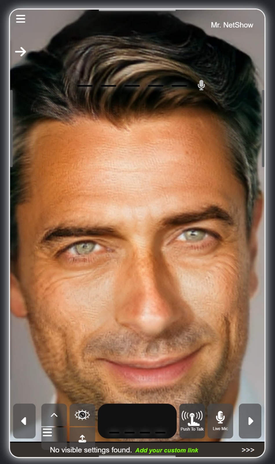 ACT interface — voice-first AI agent in action